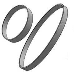 Drive Belts For Panasonic MCE3002 & MCE3011 Vacuum Cleaners Pack Of 2