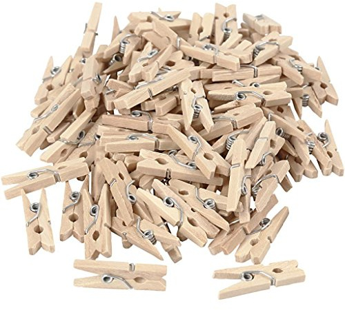 EFCO 25 Stück Wäscheklammern Holz Natur 30x75x4mm