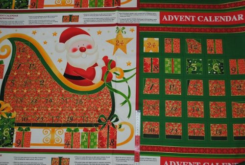 alles-meine.de GmbH Weihnachtskalender zum selbst nähen 100% Baumwolle 66 cm * 54 cm groß