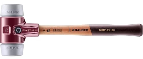 SIMPLEX-Schonhammer, TPE-mid; mit Tempergussgehäuse und hochwertigem Holzstiel | D=60 mm | 3003.060