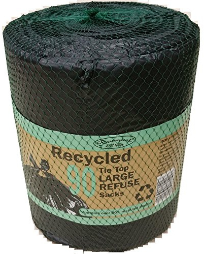 Banquet 3 x recycled tie top large refuse sacks (270 Bags In Total)