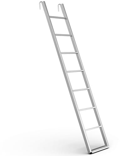 Scala a pioli in acciaio, 2,16 m, per 1 ponteggio, con tubo tondo inferiore