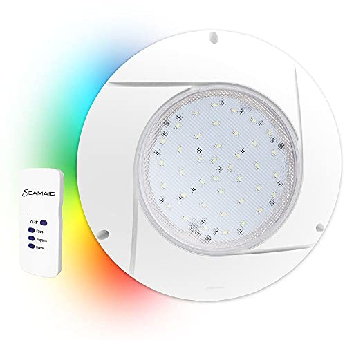 Seamaid 502877 Faro | Proiettore piatto PAR56 90 led RGB con telecomando 16W