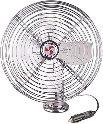 Wehmann Ventilator Jumbo 24V 24 Volt Durchmesser 23 cm 8 komplett aus Metall verchromt