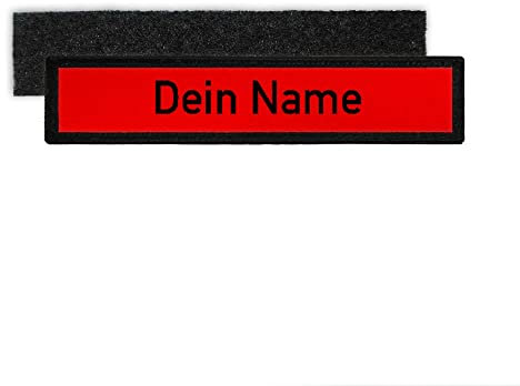 Namensschild Dein Name Personalisiert Feuerwehr Einsatz Rettung Schild #33528