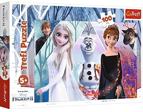 Brandsseller Kinder Puzzle 100 Teile mit Motiven im Stil von Frozen 2 Die Eiskönigin
