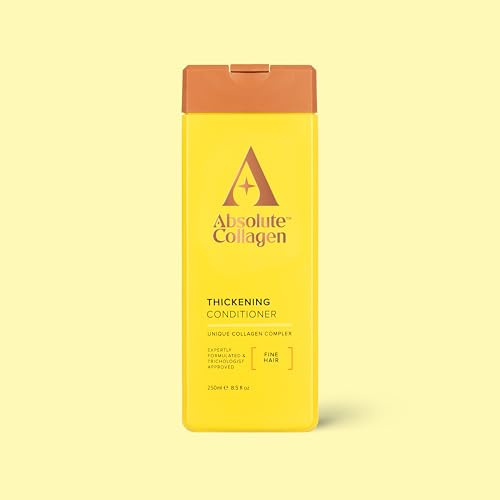 Absolute Collagen - Thickening Collagen Complex Conditioner 250ml - For Thin & Fine Hair - Strengthen, Thicken, Nourish and Volumise - Boost Shine