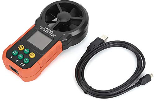 PM6252B High Precision Handheld Digital Anemometer Wind Speed Meter Gauge for Air Velocity, in Duct Airflow and Temperature