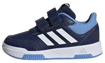 adidas Unisex Kinder Tensaur Hook and Loop Shoes, Dark Blue/Cloud White/Blue Burst, 22 EU