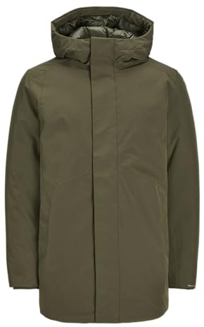 Jack&Jones Plus JJEKEEN Pls Parka, Grape Leaf, 3XL, Foglia di Vite, XXXL