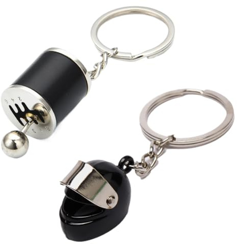 NTRUXZP 2 Stück Autoschlüsselanhänger Zubehör aus Metall für Ihren Schlüssel oder Ihr Display - Geschenk zum Vatertag, Geburtstag, Weihnachten und Jahrestag Fans von Rennen für Männer Frauen