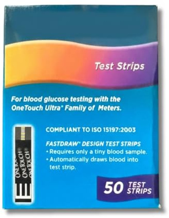 Strips Complatible for Ultra Glucometer 50 Count
