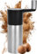 Cookery Molinillo de nuez moscada con recipiente para almacenar 3 nueces moscadas, de acero inoxidable, rallador de nuez moscada, molinillo de nuez moscada molida, molinillo de especias