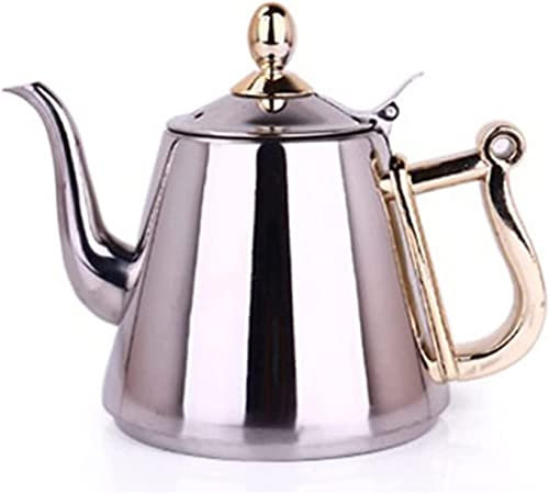 HAVVMK Cafetera de percolador Cafetera de Acero Inoxidable Tetera Juego de té Cafetera Lechera