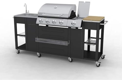 LLEZKBR Furniture select-Outdoor Kitchen Barbecue Montana 4 Burners