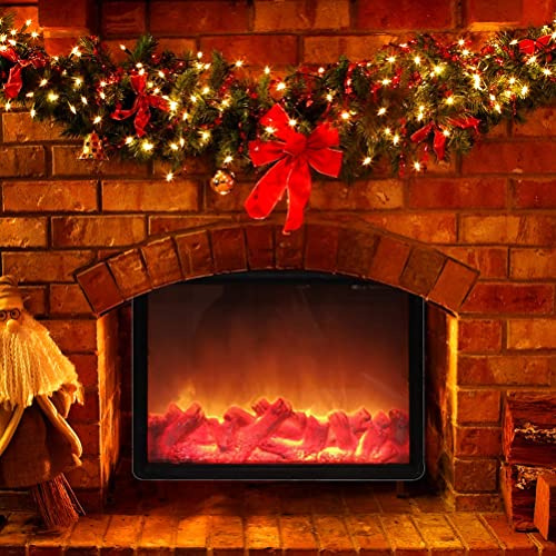 LED Retro Flamme Simulation Kamin Laterne, Simulieren Flammeneffekt Licht, Kaminlicht für Haus Weihnachten Innen Zimmer Dekoration