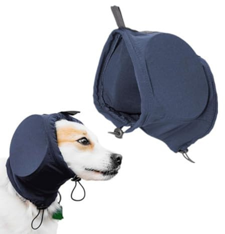 Cache-Oreilles Anti-Bruit pour Chien Bandeau de Protection Auditive avec Enveloppement Chaud pour Hiver, Idéal pour Calmer et Protéger Les Oreilles de Votre Animal