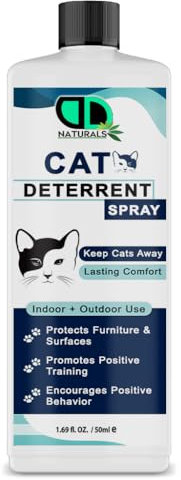 DD Teck 100% Natural Cat Deterrent Spray – Natural & Non-Toxic for Cats and Animals,Safe & Effective Solution for Keeping Cats Away, Eco-Friendly Formula for Indoor & Outdoor Use (50ml)