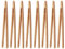 8 piezas de bambú Tongs Kitchen, 18 cm, pinzas para barbacoa de madera, pinzas robustas, pinzas de madera para cocina, pinzas de cocina, pinzas de barbacoa, pinzas pequeñas para tostadas, ensaladas,