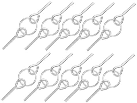 LAPYAPPE 10pièces Goupilles De Connexion pour Tente Extérieure Anneau De Corde pour Camping Installation Pratique Et Sécurisée