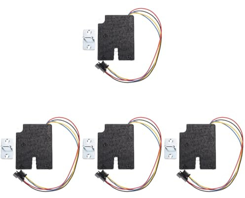 Lurrose 4er Set Elektronisches Schrankschloss – 12V Elektromagnetisches Schloss mit Auswurf-Funktion – Verstecktes Sicherheitsschloss für Schubladen, Spinde & Schließfächer