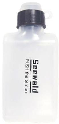 Gourde plate 200 ml – Bouteille compacte pour hydratation | Bouteille transparente portable pour la salle de sport, le cyclisme, la pêche et les sports de plein air