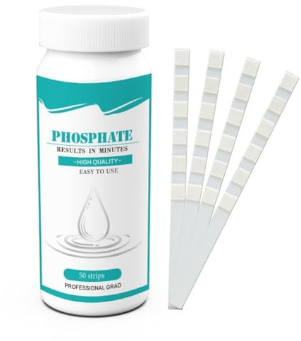 Sknrlko Multiparameter-Wassertest Phosphat-Teststreifen für Aquarien und Teiche. Einfach Anzuwenden, Schnelles Ergebnis.