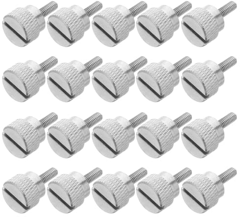 Artibetter 20pezzi Viti per Piedino Premistoffa in Acciaio Viti di Fissaggio Testa Zigrinata per Piedini Premistoffa Accessori per Macchine da Cucire Industriali e Domestiche
