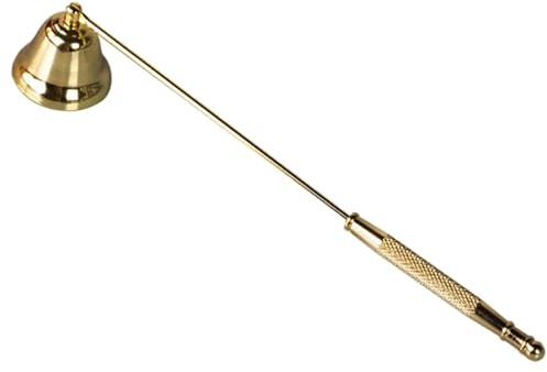 Tim&Lin Gold Candle Snuffer Accessory, Stainless Steel Polished Candle Extinguisher Snuffer Accessory with Long Handle for Putting Out Extinguish Candle Wicks Flame
