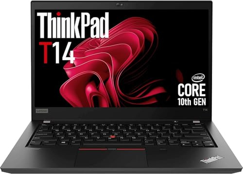 Lenovo Thinkpad T14 Gen 1 Business Laptop, 14 pulgadas FHD (1920 x 1080), Intel Core i5-10210U, 16GB DDR4 RAM, 512GB SSD, US QWERTY Keyboard, Windows 11 Pro (reacondicionado)