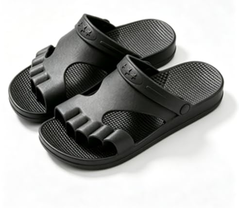 ,A,40~41EU,Mules À Bout Séparé pour Hommes Et Femmes, Sandales D'été À Semelle Épaisse Et Design Respirant À Cinq Orteils, Chaussures Décontractées Antidérapantes pour La Plage, Les Voyages
