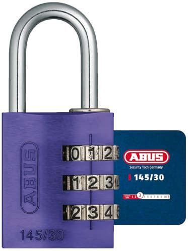 ABUS 145/30 Cadenas à combinaison Violet, 30 mm