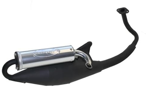 Auspuff Racing, kompatibel mit Peugeot 4 Takt China Motor Baotian, Benzhou, Ering, Jinlun, Kymco, MKS, Rex, Rieju, Sachs, Zhongyu, Zongshen, Flex Tech, Huatian, Longbo, Longjia, Rieju, Kreidler