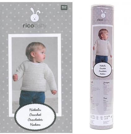 HAEKEL-SET BABYPULLOVER WEISS