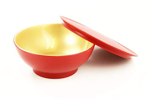 Tupperware Allegra - Ciotola per dessert, 275 ml, colore: Rosso/Oro
