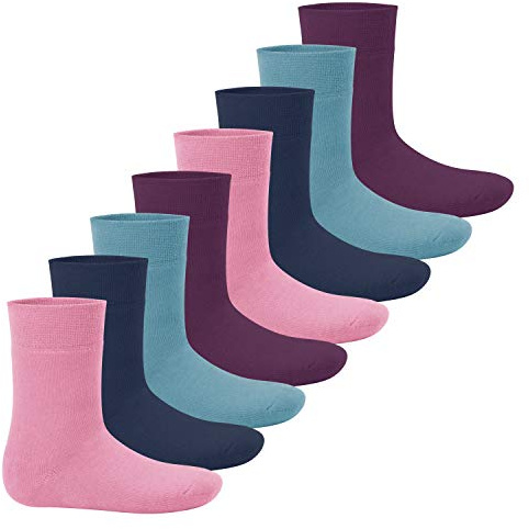 Footstar barn vinterstrumpor (8 par), varma helfrottéstrumpor med termoeffekt – varje dag!