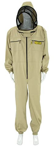 LYSON Imkeranzug mit Maske, Imkeroverall belüftet Professionelle Imkerbekleidung mit abnehmbarer Maske Classic Line XXXL
