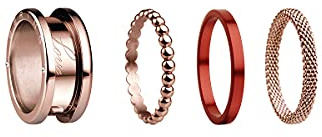BERING Damen Ring in glänzendem roségold - Arctic Symphony Collection aus Edelstahl - Symphony-Set-D