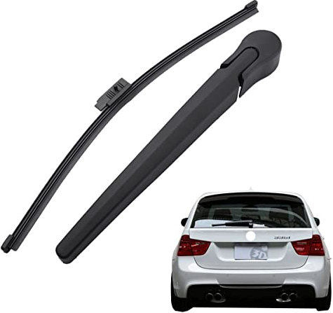 FanPaYY Heckscheibenwischer Set für E91 2005-2013, Heckscheibe Scheibenwischer Arm & Blatt, Auto Heckwischerarm Wischerarm Wischerblatt