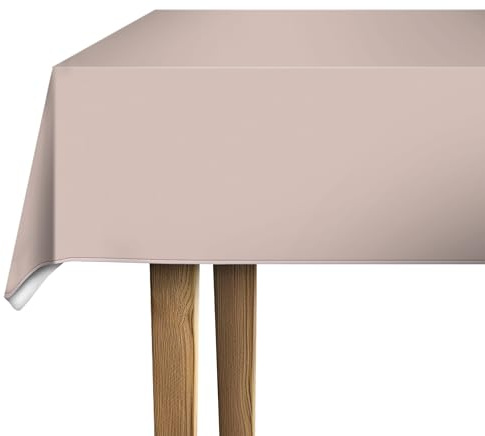 d-c-fix Wachstuchtischdecke Peach 140 cm x 1,8 m PVC-frei | Tischtuch im Vintage-Stil für den Küchen-, Ess- oder Gartentisch – lebensmittelecht, abwaschbar & wasserdicht