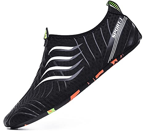 Hearda Nager Chaussures Aquatique Hommes Femmes Chaussures De Plage Nautiques Eté Unisexe de Trail Running Antidérapant Légère Chaussures Barefoot Séchage Rapide pour Aqua Sports Piscine Surf