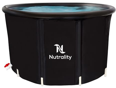Nutrality Ice Bath & Recovery Tub 900L | Optimal Post-Workout Cold Water Therapy, Cold Plunge, Portable Pool with Included Lid, Adult-Sized Design, and Enhanced Stability | (2-3 Persons)
