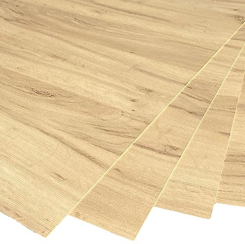 Hartfaserplatte Rückwandplatte 3mm HDF ZUSCHNITT auf Maß (120 x 80cm, HDF 3mm / Eiche astig)