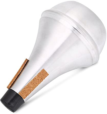 Denis Wick Bb Straight Trompetendämpfer, Übungsdämpfer, 16 X 9 X 10 Aluminiumlegierung, Korkstreifen, Übungstrompetendämpfer, Blechbläser, Musikinstrumententeil-Zubehör