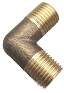 Bogen-Rohrverschraubung Innen- und Außengewinde, 90-Grad-Messing-Ellbogen-Rohrverschraubung, Steckverbinder, Koppler for Wasserkraftstoff, Kupferadapter für Rohrverschraubungen(M,3/4)