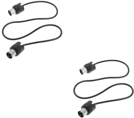 JOINPAYA 2stücke Midi Verbindungskabel Polig Professionelles Männlich-männlich Midi Adapterkabel Für Keyboard Audioübertragung Hohe Signalqualität Für Musikaufnahmen Und