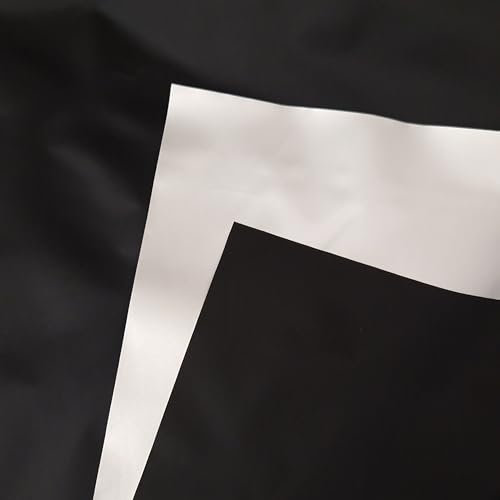 Stoff mit silberner Thermobeschichtung als Sonnenschutz | hohe Lichtundurchlässigkeit | Verdunkelungsstoff als Meterware, blickdicht für Verdunkelung, Gardinen und Vorhänge (Schwarz)