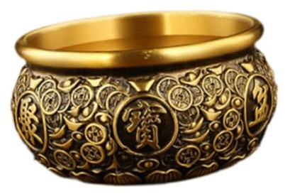 MagiDeal Tazón de Tesoro Tradicional Ofreciendo Cuenco Tesoro del Tazón, 10x10x5.5cm