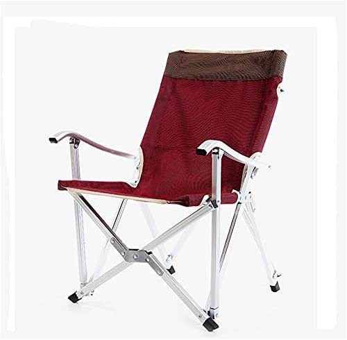 Tragbarer faltbarer Strandstuhl aus Aluminium, Camping, Outdoor, Liege, doppellagig, 600D Oxford-Tuch, für Outdoor, Camping, Strand, Picknick, Wandern, kann 120 kg tragen