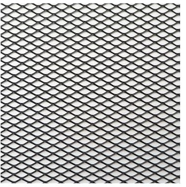 Rejilla del radiador del automóvil Rejilla de Parachoques de Aluminio para Coche de Carreras, 100 x 33 cm, Malla de ventilación, Color Negro, Plateado, Rojo y Azul, Protector para Tuning, para casa y